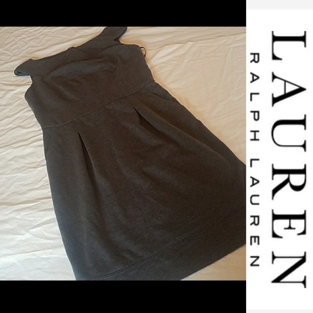 Ralph Lauren Gray Dress size 10 NWOT